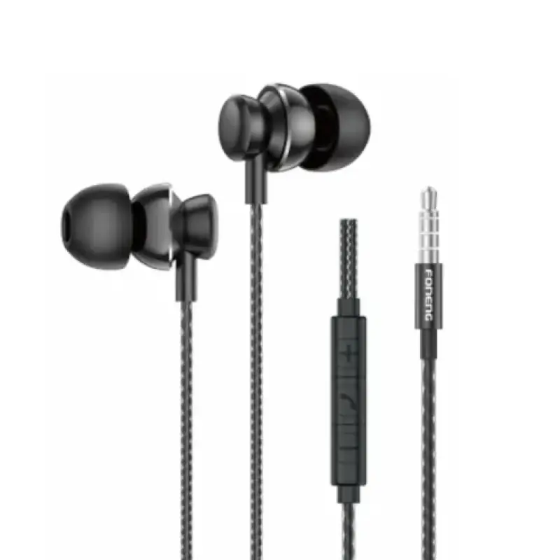 FONENG T67 In-Ear Metal Wired 3.5mm Earphone with Mic