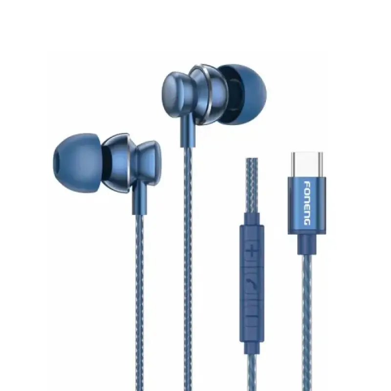 FONENG T67 Type-C In-Ear Heavy Bass Wired Earphone