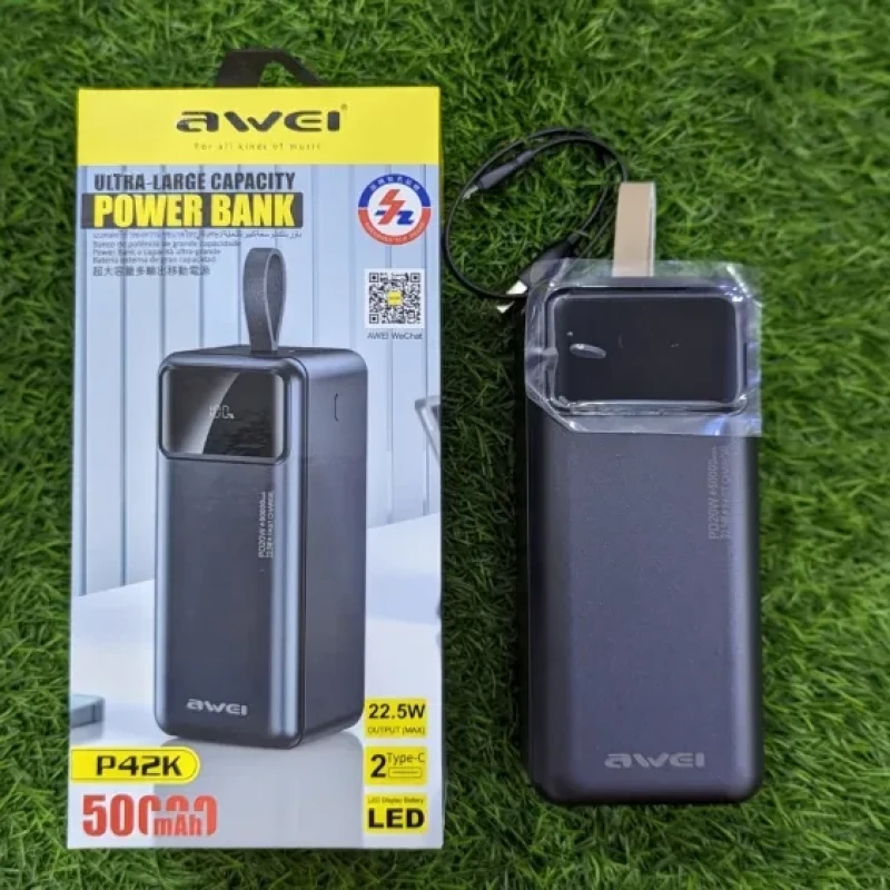 Awei P42K Power Bank 50000mAh Portable Powerbank