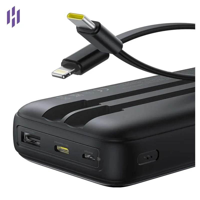 Baseus PPJP312 20,000mAh 22.5W Power Bank with Attached Type-C & Lightning Cable