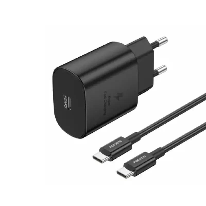 FONENG PD 25W GaN USB-C Wall Charger With Type-C Cable (EU51)