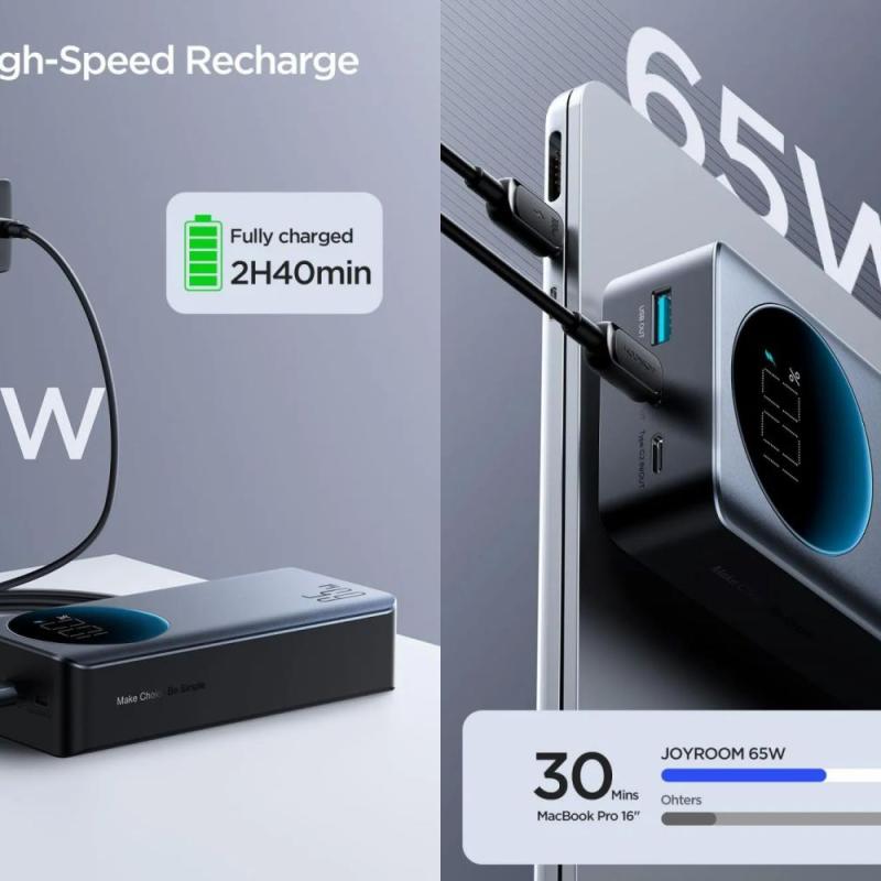 Joyroom JR-PBF05 30000mAh Power Bank 65W