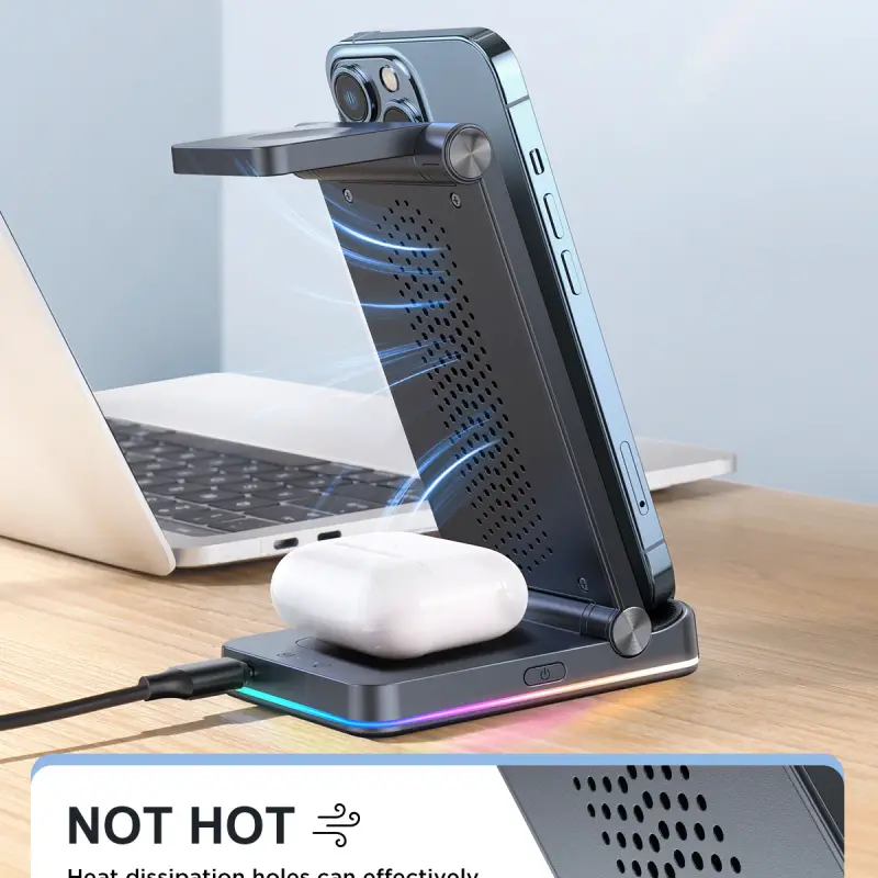 JOYROOM JR-WQN01 3 in 1 Magnetic Charging Station