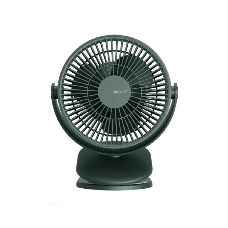JISULIFE FA18S Portable Clip Fan USB Rechargeable 4000mAh Battery – Powerful Cooling