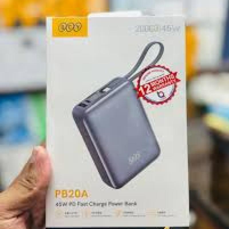 QCY PB20A 45W PD Fast Charge Power Bank - 20000mAh