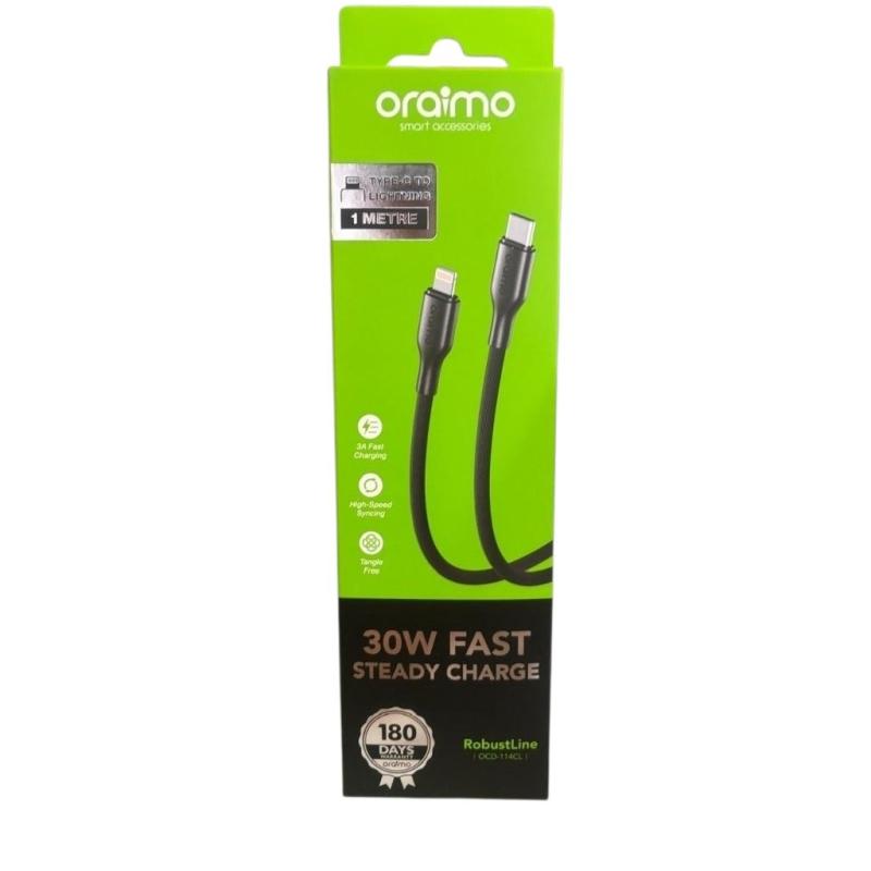 oraimo RobustLine 30W FAST STEADY CHARGE Data Cable OCD-114CL