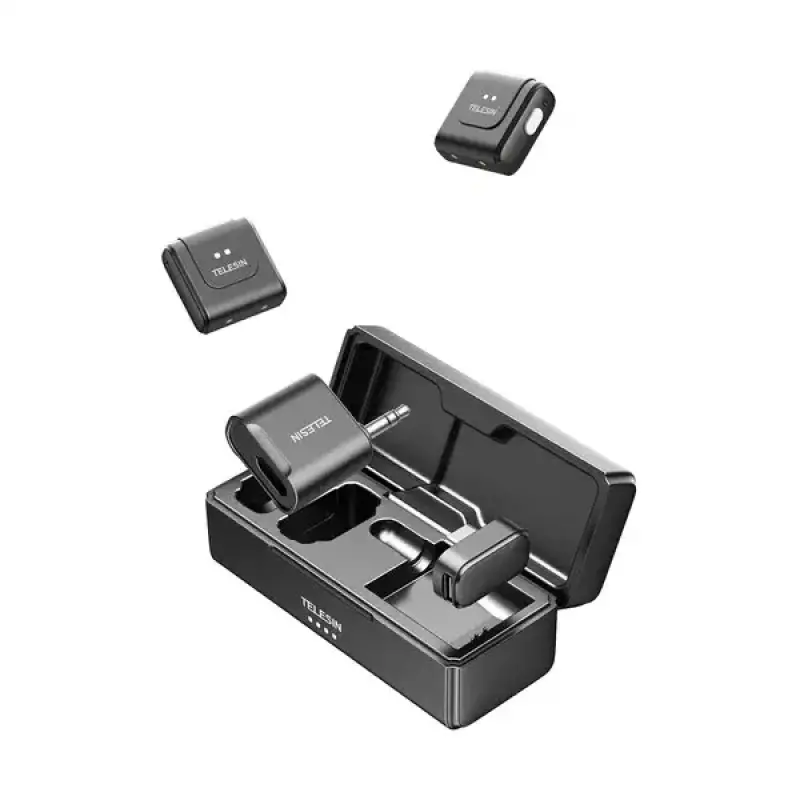 TELESIN 2in1 Wireless Lavalier Microphone P5-MCP-14